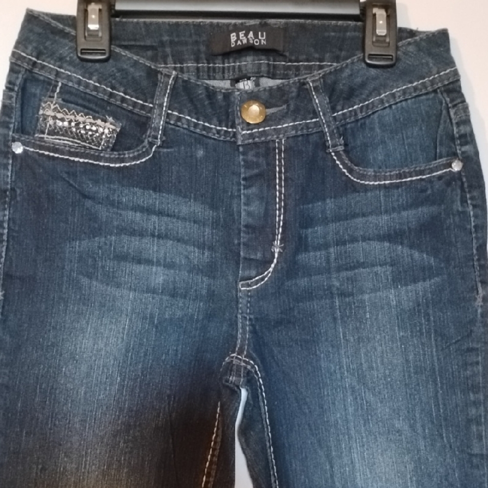 EE-006 BEAU DAWSON Dark Blue Skinny Jeans
